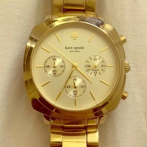 Kate Spade Gold Chronograph Watch